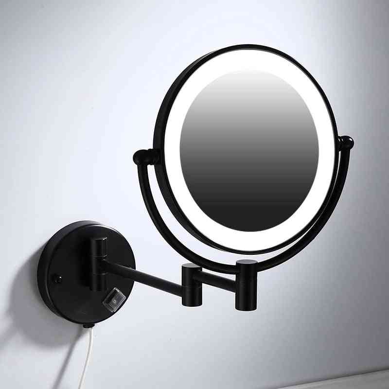 Makeup Mirrors - Led Wall Mount, Folding Double Side