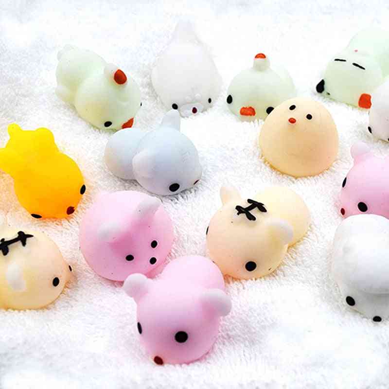 Mini cute antistress ball squeeze, antistress squishy animal cat, coniglio cloud toys regalo divertente per bambini / adulti - 01