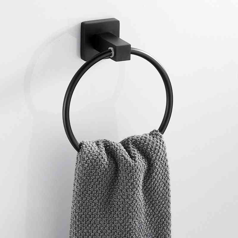 Wall Mounted Holder Round  Ring - Hand Towel Rack