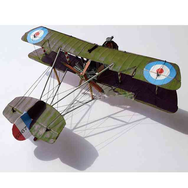 1:33 Uk Airco, Dh.2 Wing Fighter- Diy 3d Paper Card Model Building Sets