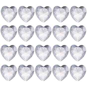 45mm Heart Shape Crystal Prisms For Diy Chandelier Hanging, Pendant, Suncatcher, Glass Art, Home Decor