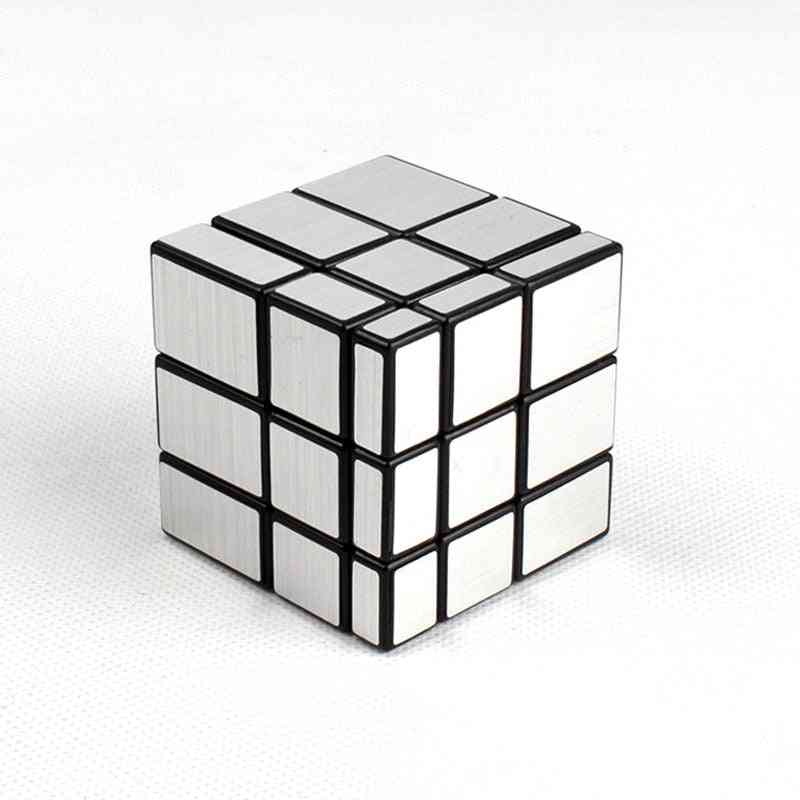 Cubo mágico de terceira ordem em forma de espelho infantil puzzle labirinto criativo - descompressão adulto artefato anti-pressão ty0306 - ouro