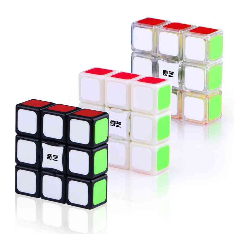 Qiyi 133 magic speed 1x3x3 cube- rompecabezas profesionales magic square juguetes antiestrés para niños - negro