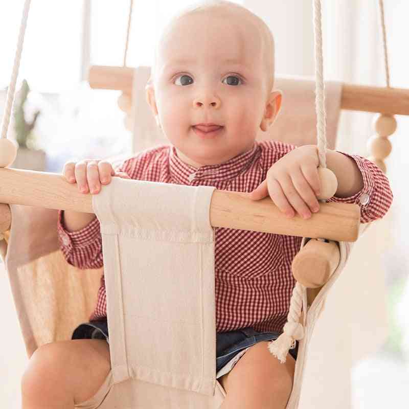 Baby Swing Chair Hanging Wood - Kindergarten Toy