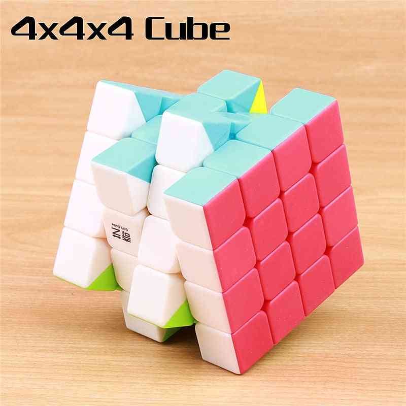 Qiyi warrior 3x3x3 speed magic, puzzle professionale 4x4x4 senza adesivo, 5x5x5 cubi senza problemi giocattoli educativi - 3 4 5 strati