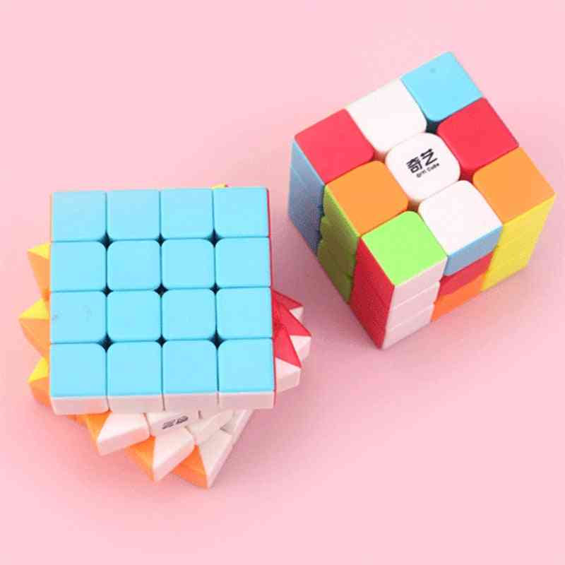 Qiyi 2x2, 3x3, 4x4, 5x5 magic cube- rompecabezas profesional warrior speed stickerless juego de juguete - 2x2-stickerless
