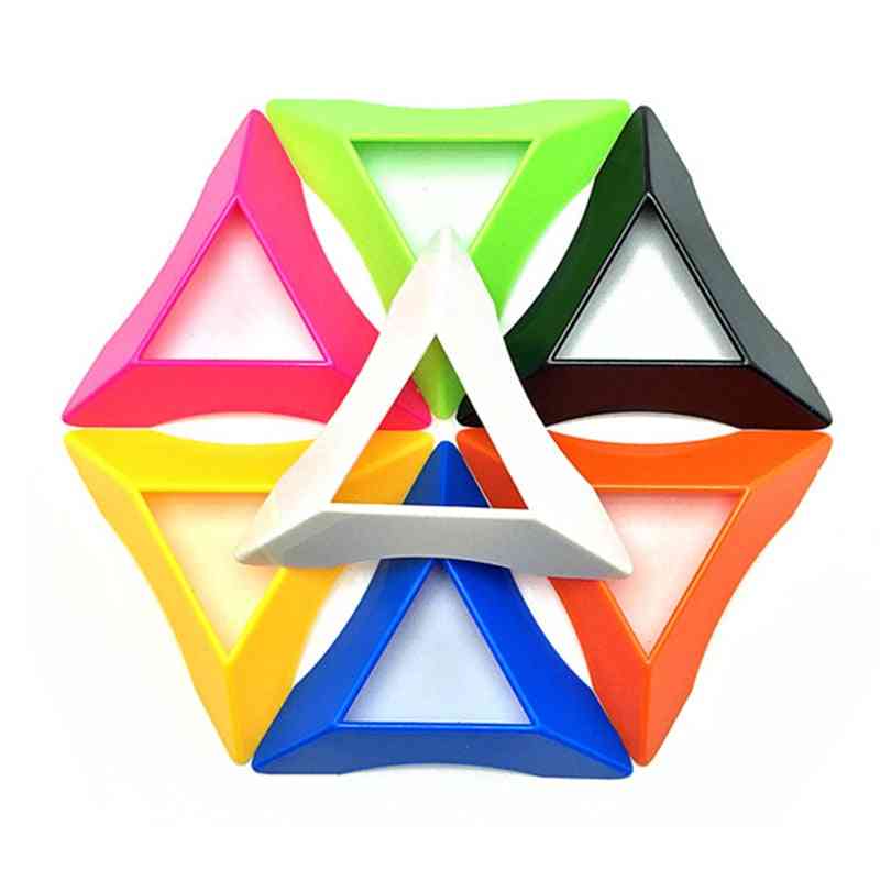10 st färg 2x2, 3x3, 4x4 kubstativ högsta kvalitet hastighet magisk hastighet plastkubbashållare - pedagogiska lärande leksaker - svart x10st