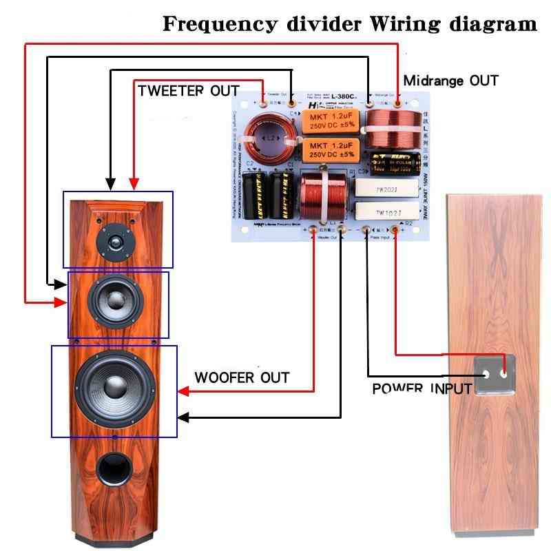 Diffusore 3 vie 3 - filtri crossover divisori di frequenza hi-fi