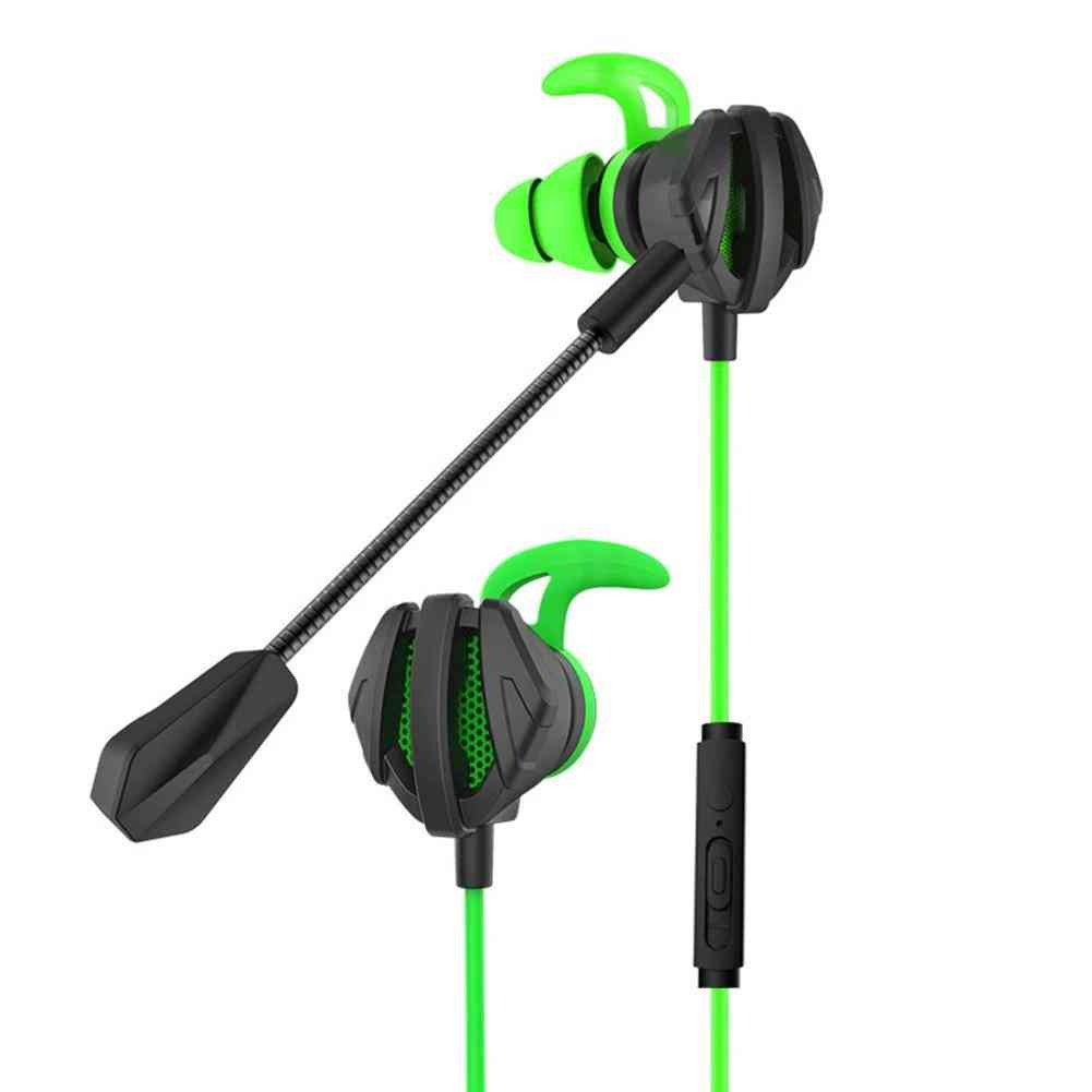 Portable Dynamic Noise Reduction In-ear Wired Call Earphones Gaming Computer Earpiece