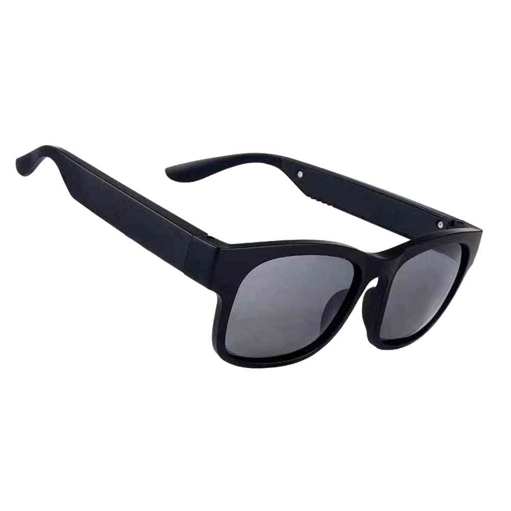 Smart bluetooth briller bluetooth 5.0 stereo headset udendørs solbriller til udvendige højttalere ip7 vandtæt - blå