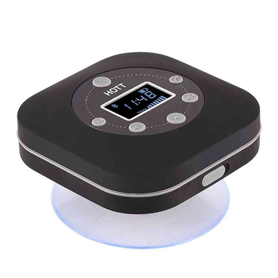 Mini Portable Wireless Bluetooth Steore Music Speaker - Fm Radio With Suction Cup Hands-free Bathroom Speaker