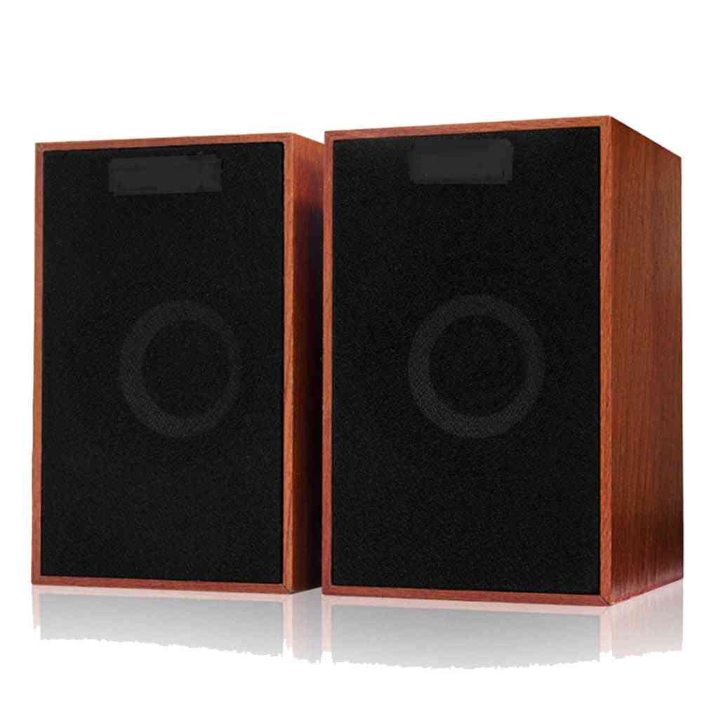 Usb Wired Multifunction Wooden Combination Speakers - Bass Stereo