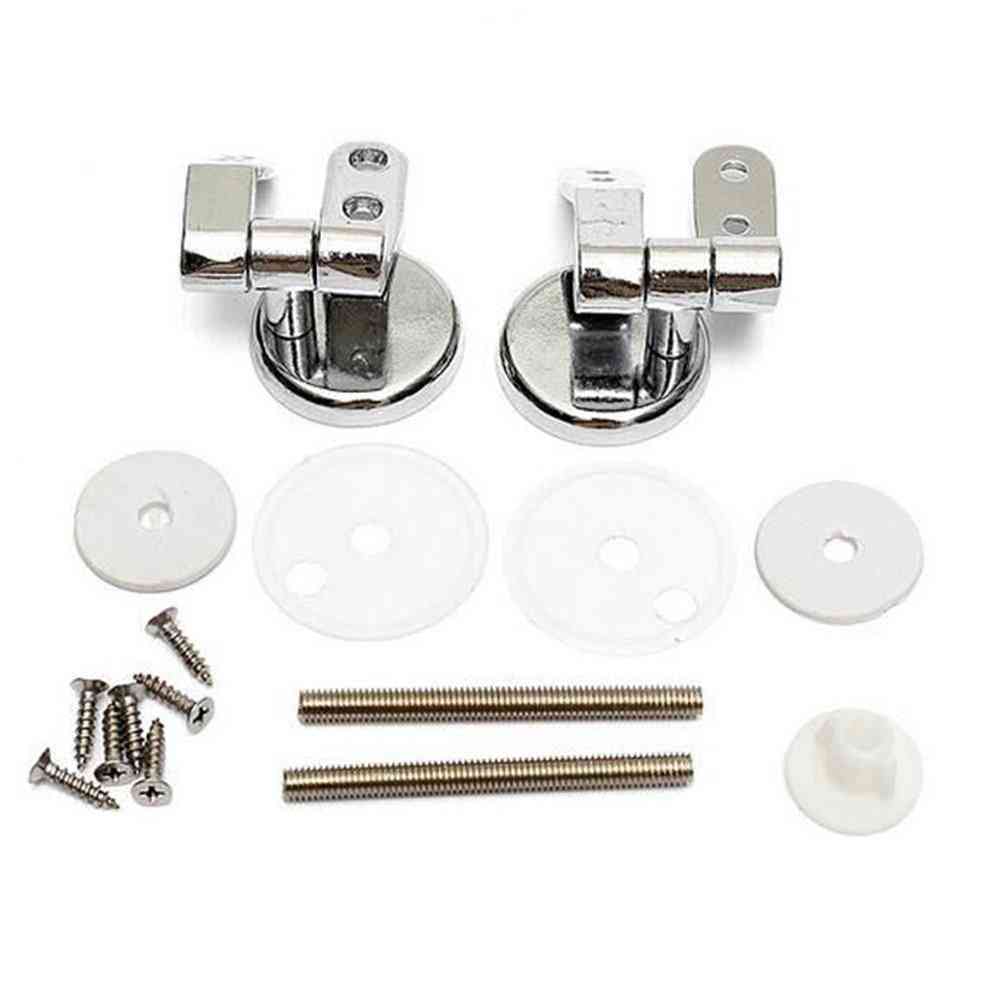Zinc Alloy Toilet Hinges With Fittings - Replacement Gasket Kit