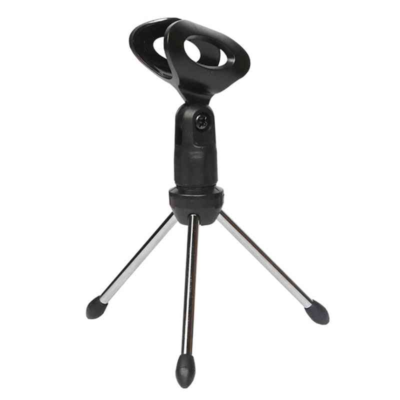 Mini Table Tops, Microphone Tripod, Mic Stand Bracket For Desktop Adjustable Holder