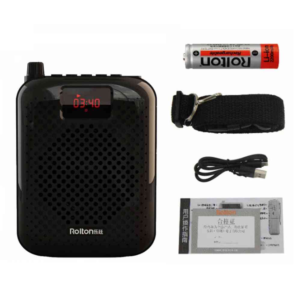 Offizielle original rolton k500 mikrofon-kabel kabel Bluetooth lautsprecher sprachverstärker megaphon lehranleitung usb aufladen - schwarz