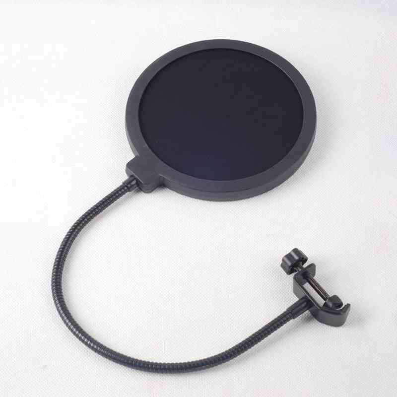 Dedykowany popowy filtr mikrofonowy yeti - duże dwuwarstwowe nagrywanie typu U z siecią przeciw rozpryskiwaniu (czarny) -
