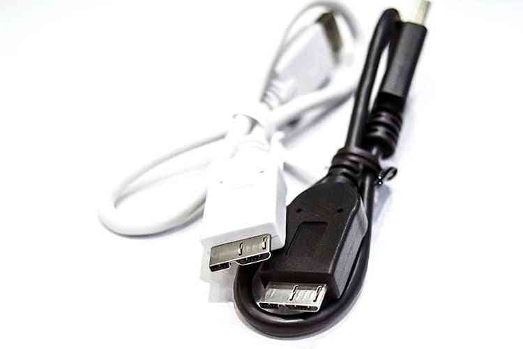 Original Super Speed USB 3.0 Stecker A bis Micro B Kabel für externe Festplatte - schwarz / 30cm