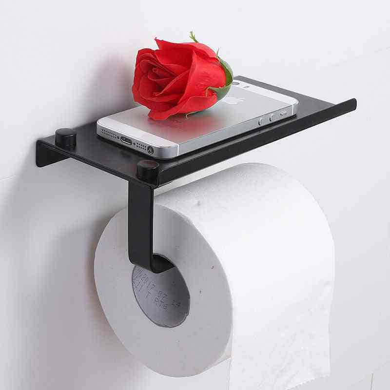 Wall Mounted Toilet Paper And Stainless Steel Tissue Holder