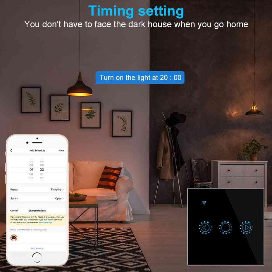 Wifi, Smart Touch-dimmer Switch For Lights