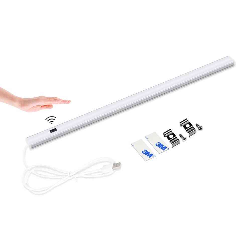 Smart ledet væglampe med håndfejekontakt bevægelsessensor til køkkenskab, korridor, toilet, baggrundsbelysning - udskiftelig / 30 cm