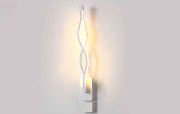 Lampade da parete moderne minimaliste a led per corridoio per soggiorno, camera da letto, comodino, illuminazione decorativa, 16w, ac96v-260v - stile 01 / bianco caldo