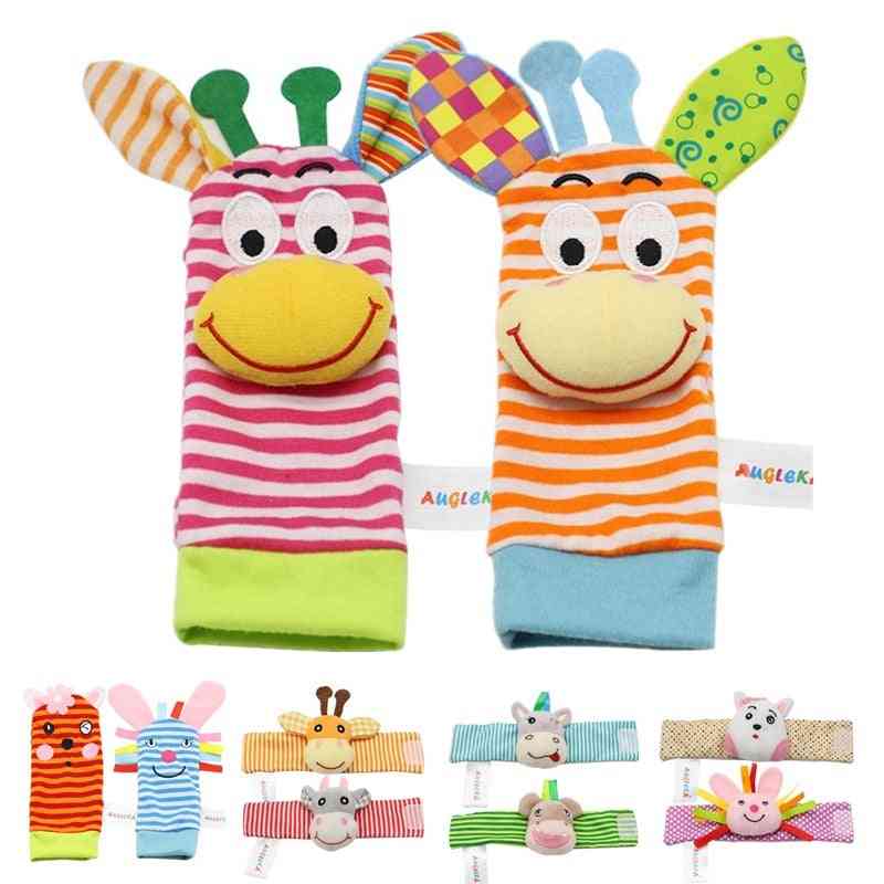 Calcetines infantiles para bebés y niños sonajero juguetes muñeca sonajero y calcetines para pies 0 ~ 24 meses - 2 piezas calcetines para niños-193