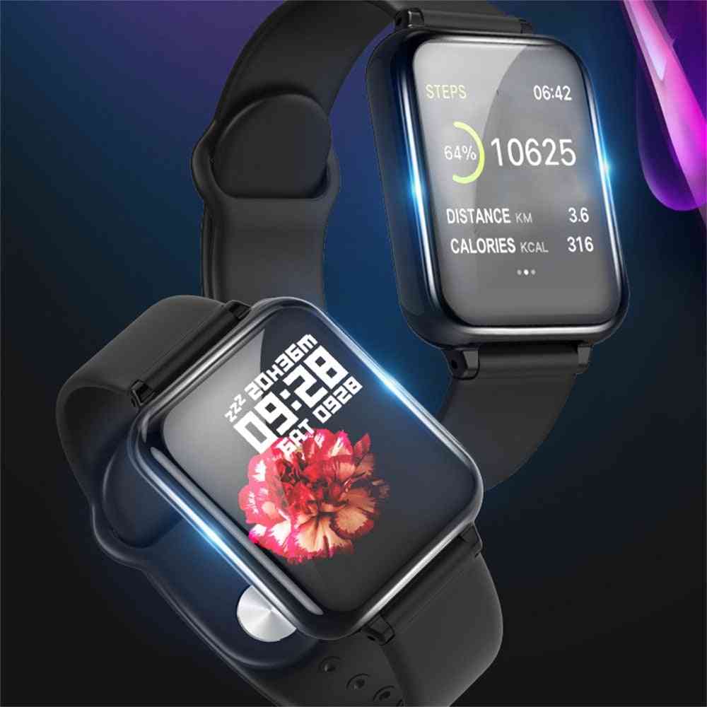 Hero band 3 b57 mænd / kvinder smart ur til Android-telefon, puls, blodtryk - tilføj sort stål