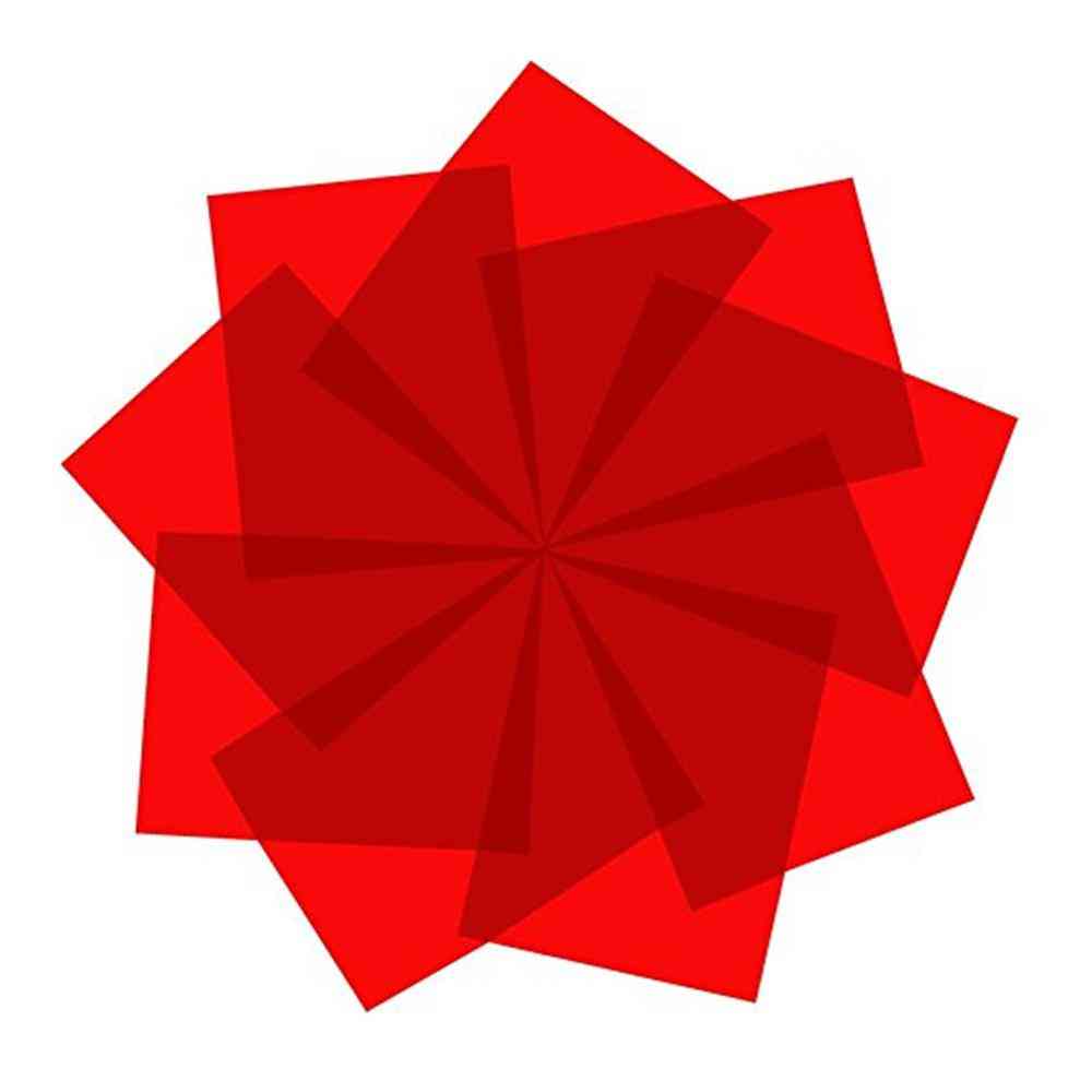 2pcs 10 × 10cm, feuilles de film polarisant à 0 degré, polarisation linéaire, filtres de polarisation d'objectif avec adhésif - couleur rouge