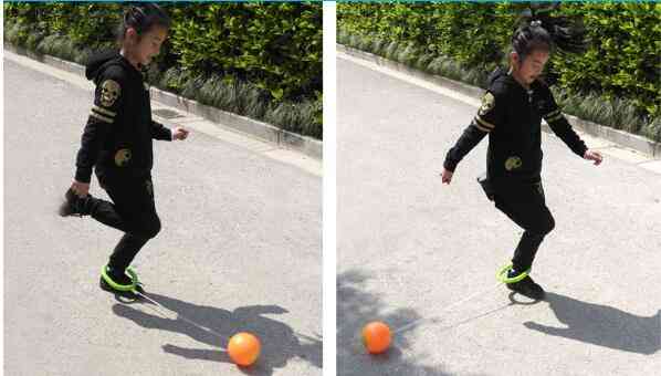 Balle de Kip en plein air Jouet à sauter classique Coordination de l'exercice et équilibre Balle de jouet pour terrain de jeu saut saut (couleur aléatoire)