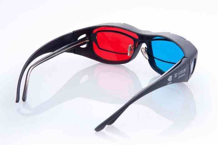 Gafas universales tipo 3d / rojo azul cian, gafas de plástico anaglifo 3d para pc -