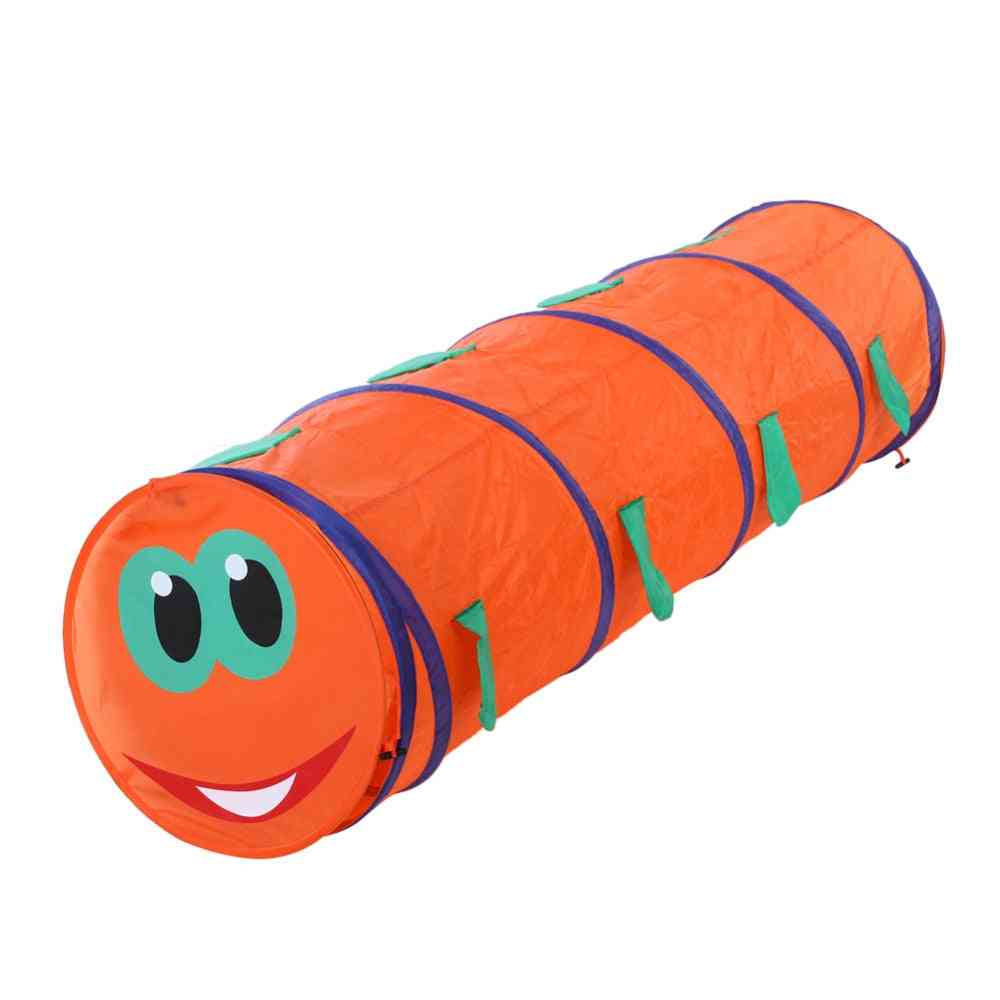 Children Caterpillar Shape Crawling Tent - Indoor / Outdoor Play Game Tube