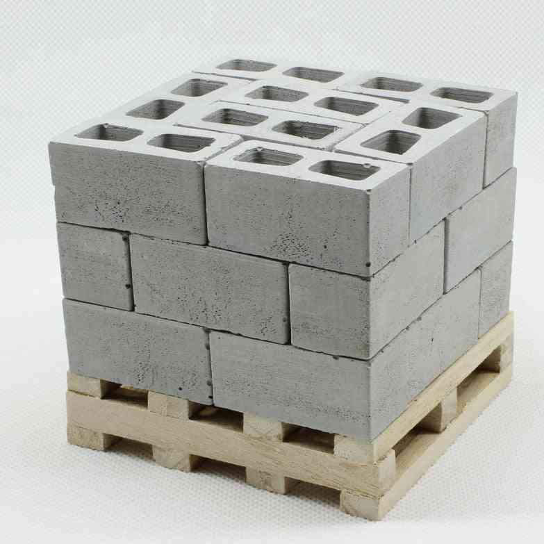 Miniatyrmodellbyggnad 1:10 1:12 DIY husbyggnad scenmodell tillverkning av material modell tegelstenar - 50st