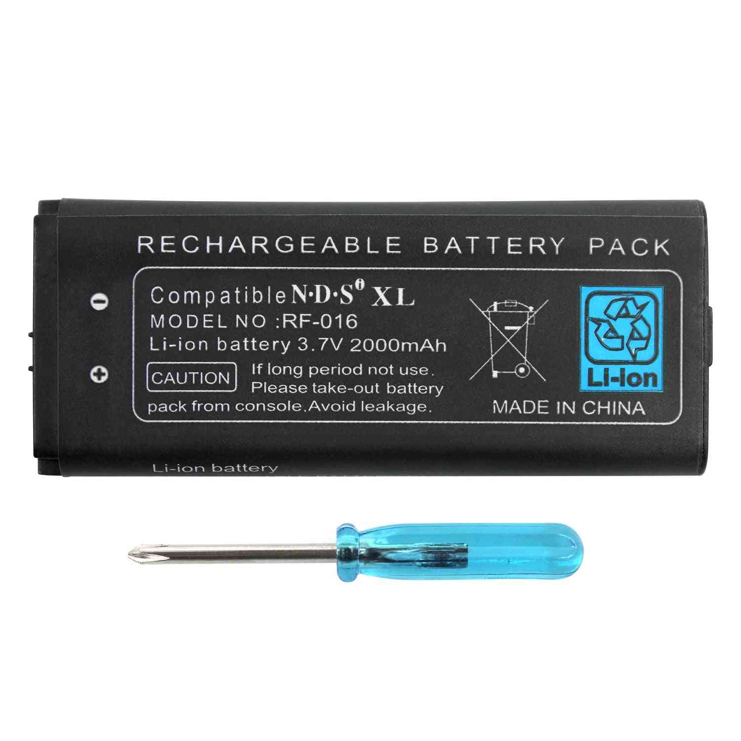 2000mah Rechargeable Lithium-ion Battery + Tool Kit For Nintendo Ill/xl