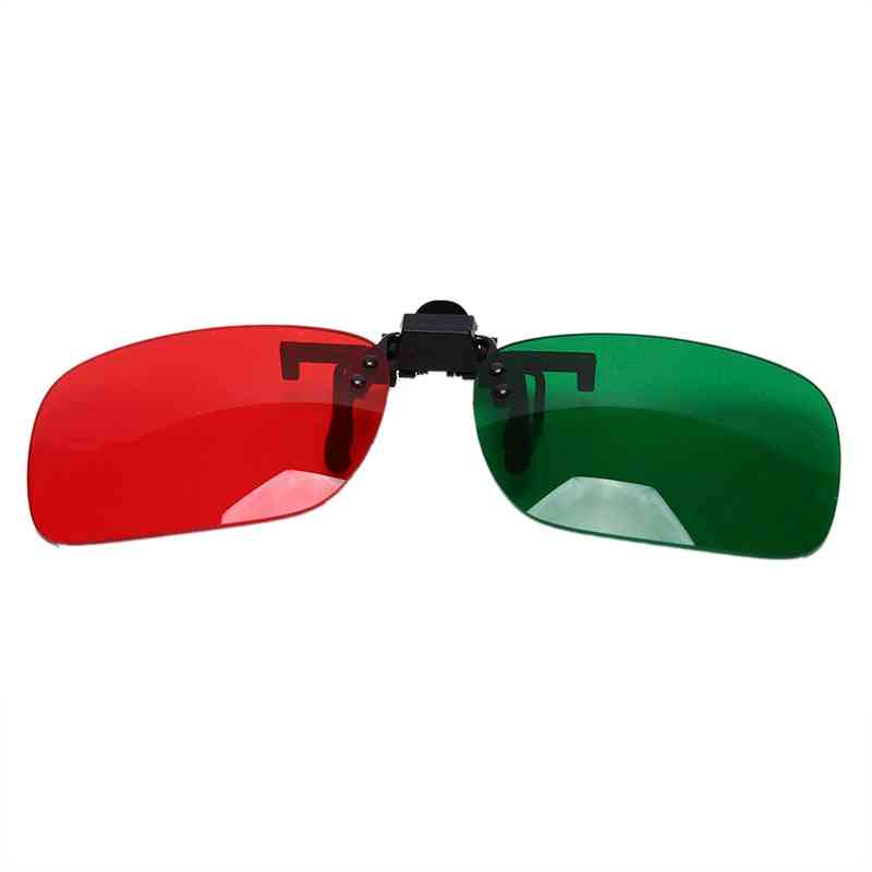 Gli occhiali 3D si adattano alla maggior parte degli occhiali da vista per film / giochi 3D e TV - marrone