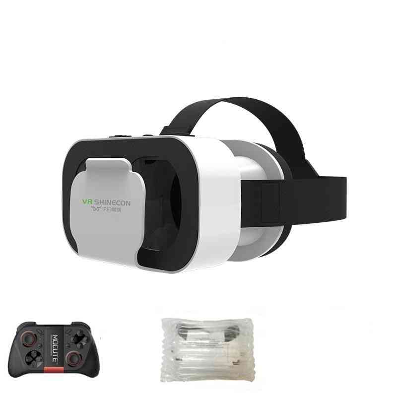 Vr shinecon casque headset virtual reality-briller - 3d hjelm for iphone android smarttelefon smarttelefonbriller viar mobil - ingen boks 050 fjernkontroll