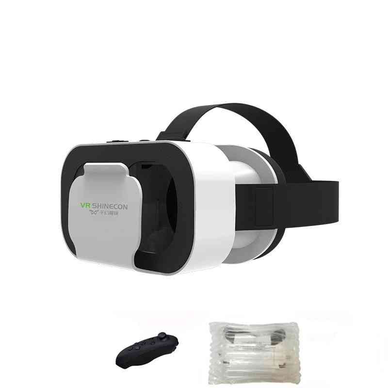 Vr shinecon casque headset virtual reality-briller - 3d hjelm for iphone android smarttelefon smarttelefonbriller viar mobil - ingen boks 050 fjernkontroll