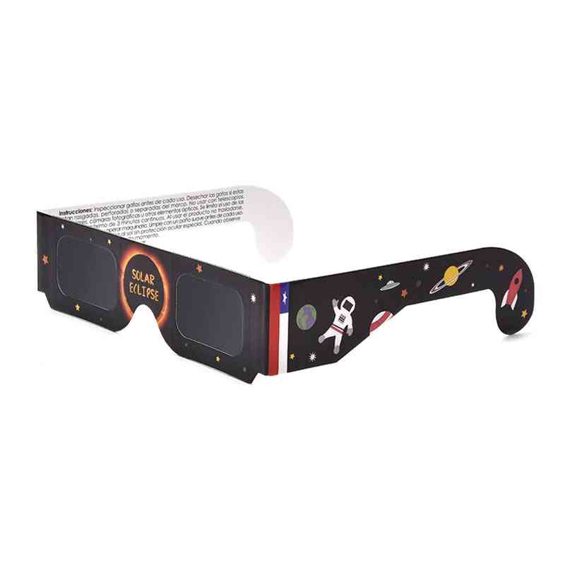 300 Stück Papier Sonnenfinsternis Brille zum Betrachten von Eclipse CE zertifiziert - Mapucheflag
