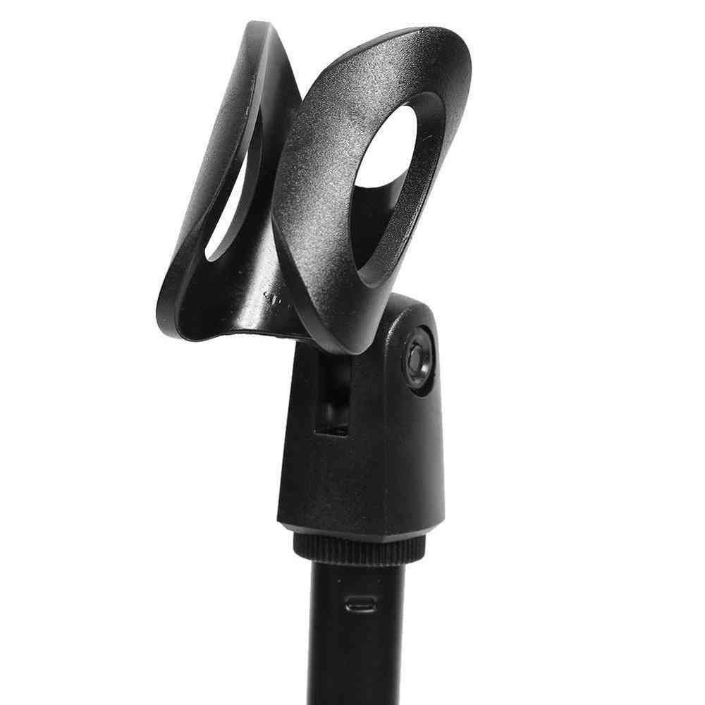 Microfono, treppiede da tavolo, supporto per microfono wireless cablato e300 (nero) -