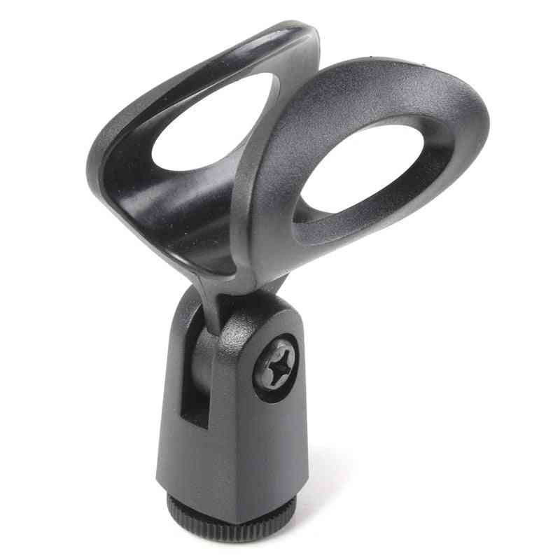 Flexible Rubberized Plastic Mic Clips Holder For Instrument Microphone Stand Bracket