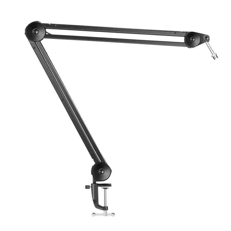 Microphone Stand - Adjustable Suspension Boom Arm With Built In Spring For Voice Recording