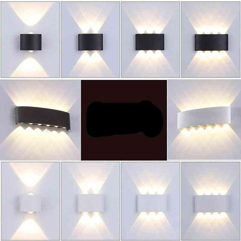 Waterproof Cob Led  Aluminum Wall Lamp, With Up Down Lights