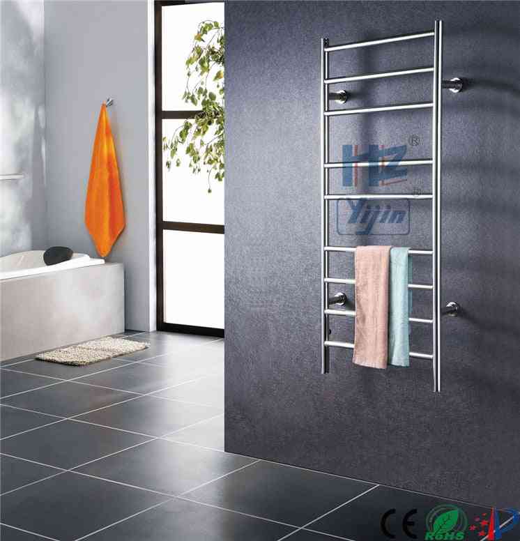 Riel térmico de acero inoxidable montado en la pared, toallero más cálido - no (interruptor y enchufe) / cn / 110v