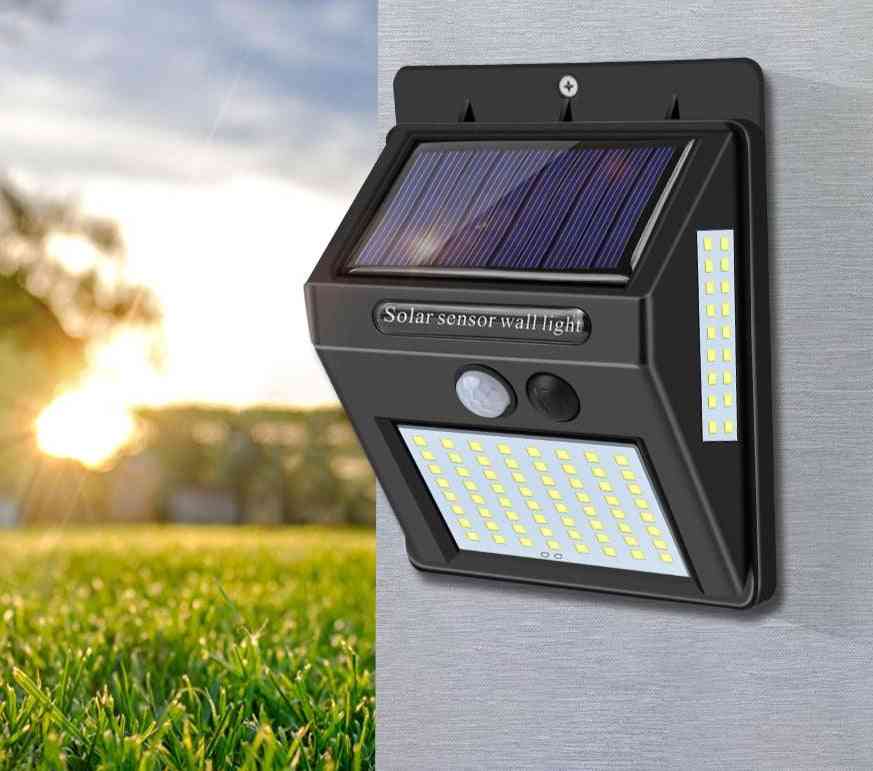 Solar ipr mozgásérzékelő LED fali lámpák biztonsági célokra