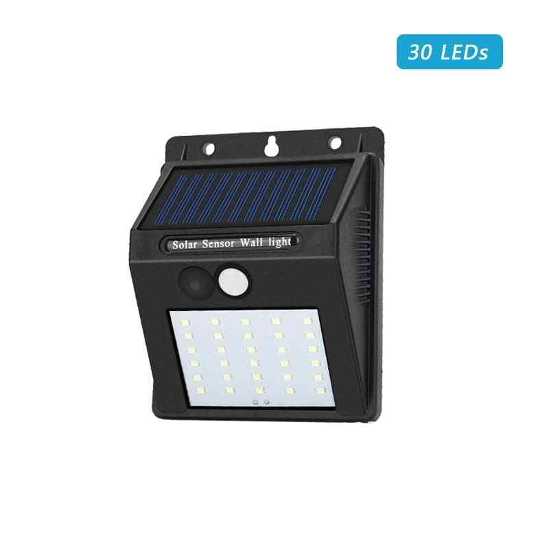 PIR Motion Sensor Solarna lampa LED na zewnątrz, oświetlenie ogrodowe, awaryjne, bezpieczeństwa - 48 diod LED biała