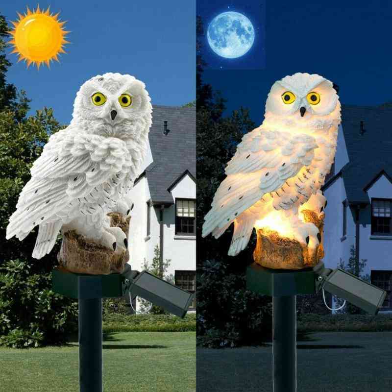Owl Solar Powered Outdoor Led Garden Light