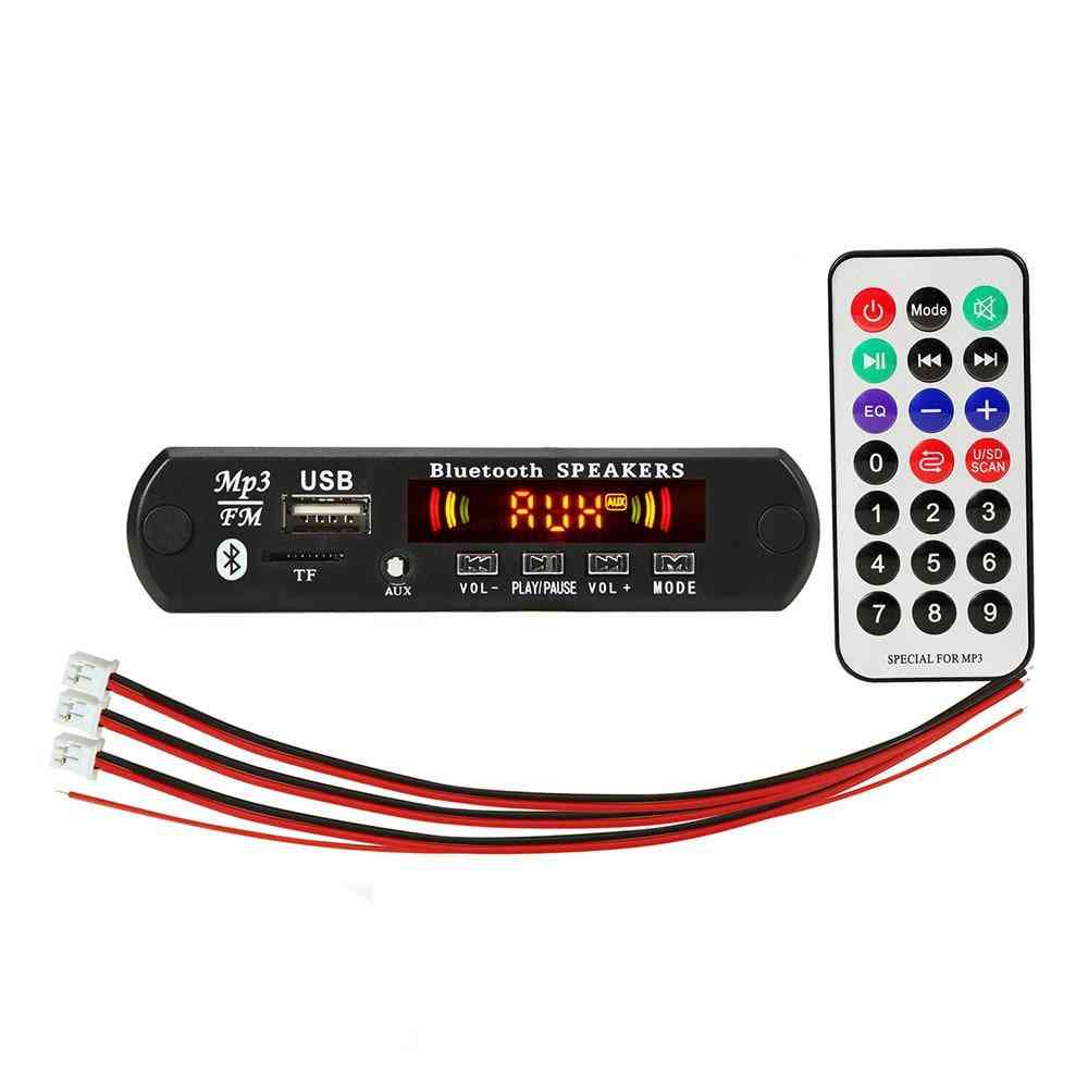 Bluetooth 5.0 Amplifier , Mp3 Player Decoder Module With Remote Control For Car