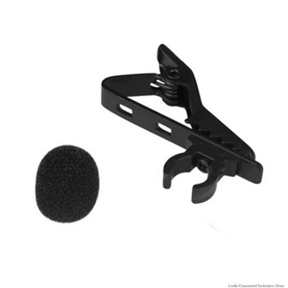 Mini microfono condensatore clip-on risvolto microfono lavalier cablato per telefono portatile per telefono mini stereo portatile, qualità del suono hifi