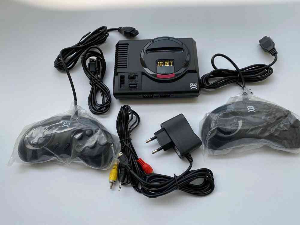 Mini Sega-Genesis-Spielekonsolensystem 168 in 1 Spielekonsole in Box mit Controller + Netzteil generisch (schwarz) -