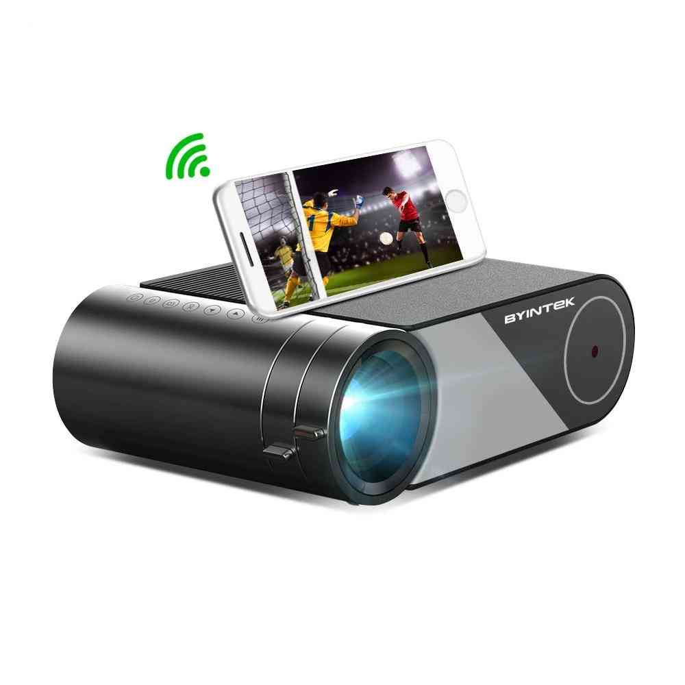 K9 mini bærbar video beamer ledet projektor, 3d 4k kino (valgfri flerskjerm for iPhone) - k9 grunnleggende versjon