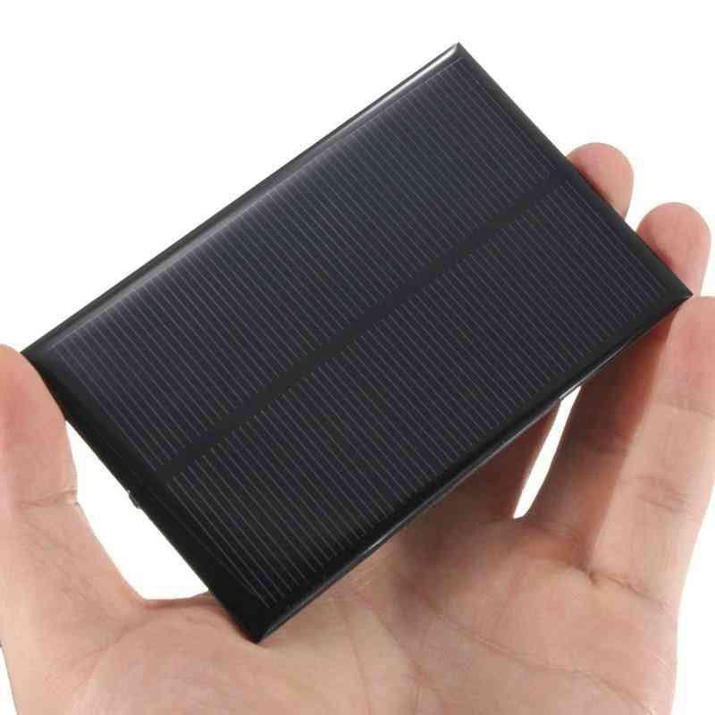 5V 1.25W, 250mA-panneau solaire silicium monocristallin, module de cellules solaires époxy pour chargeur de batterie de téléphone portable -